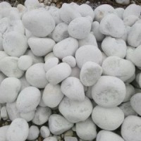 Камень декоративный природный натуральный галька / Snow white pebbles / Турция / 2-4 см.